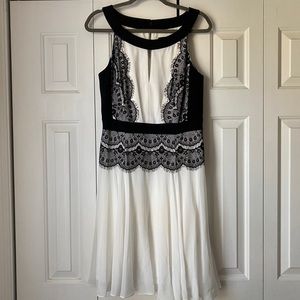 JAX | White and Black cocktail dress